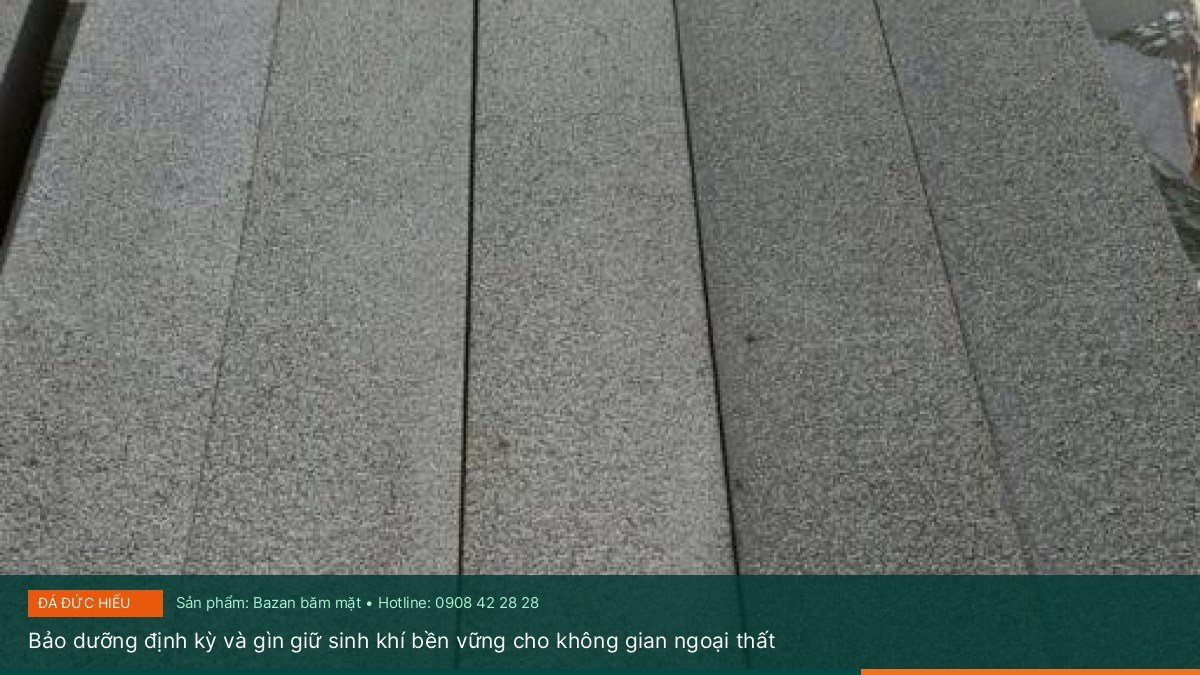 Bảo dưỡng định kỳ và gìn giữ sinh khí bền vững cho không gian ngoại thất - Bí quyết chống rêu mốc và phong thủy khi lát lối đi ngoài trời với các dòng đá băm tự nhiên
