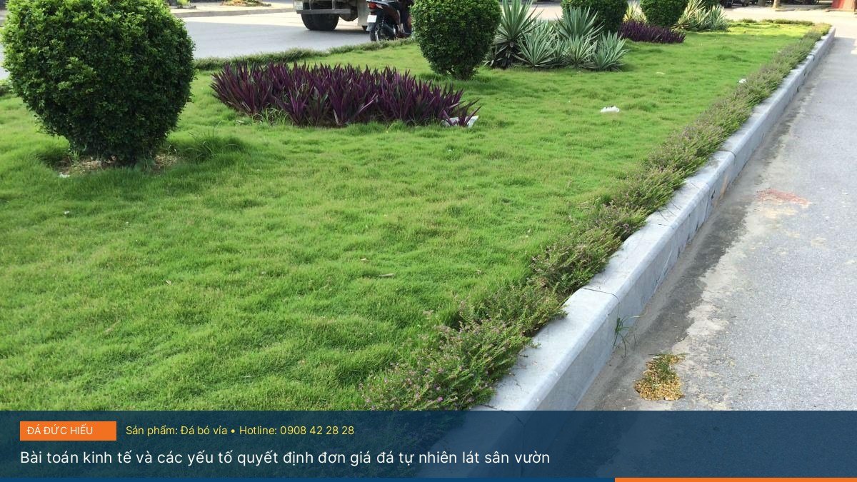 Bài toán kinh tế và các yếu tố quyết định đơn giá đá tự nhiên lát sân vườn - Ứng dụng thực tế của đá Bazan chẻ tay Cubic trong kiến trúc lối đi sân vườn biệt thự