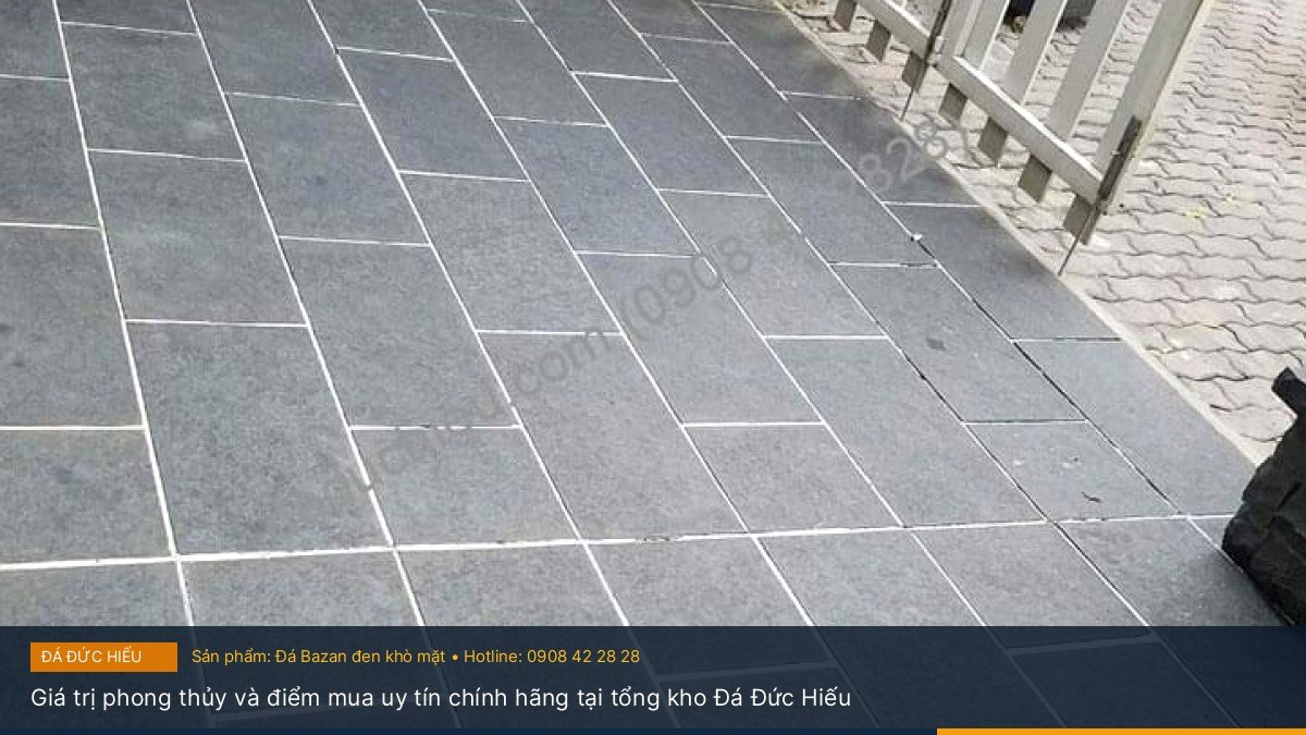 Giá trị phong thủy và điểm mua uy tín chính hãng tại tổng kho Đá Đức Hiếu - Xu hướng thiết kế lối đi dạo sân vườn biệt thự tối giản với đá Bazan chẻ tay Cubic – Tư vấn & báo giá tại Đá Đức Hiếu