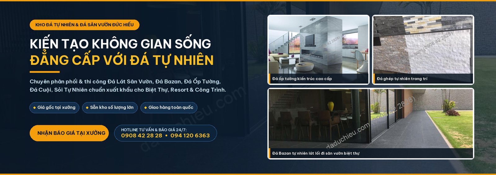 Kho Đá Tự Nhiên & Đá Sân Vườn Đức Hiếu - Kiến Tạo Không Gian Sống Đẳng Cấp